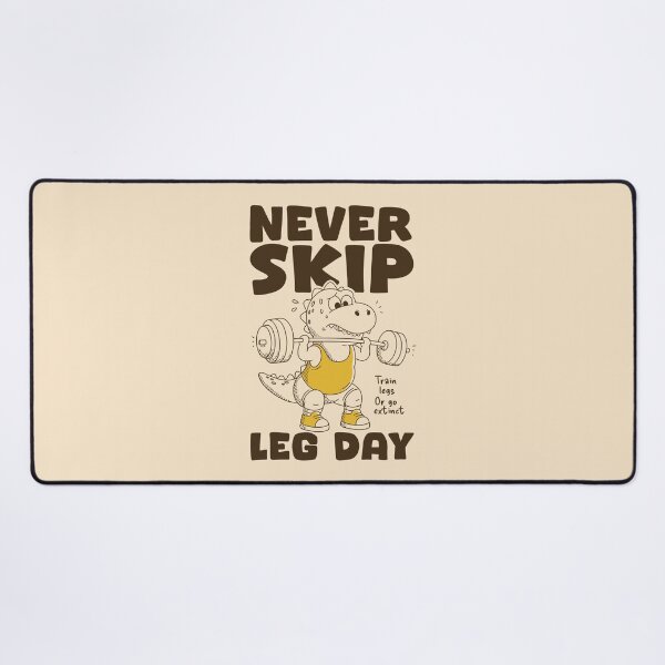 Item preview, Never Skip Leg Day Dinosaur Gym | Funny Workout & Weightlifting T-Rex Design designed and sold by adipra.