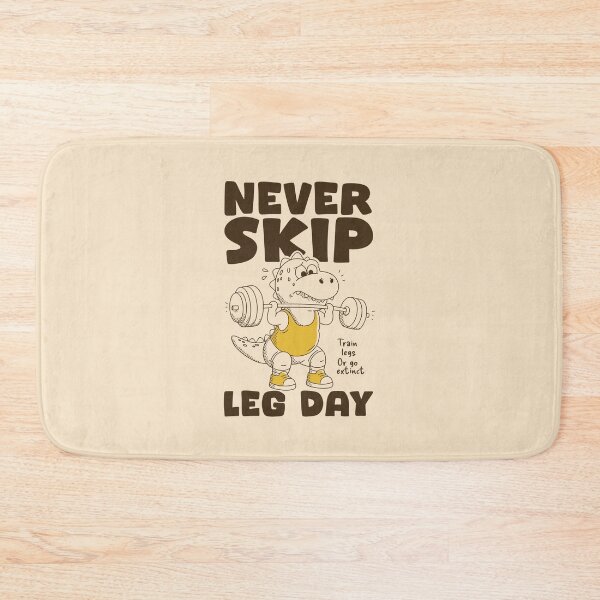 Item preview, Never Skip Leg Day Dinosaur Gym | Funny Workout & Weightlifting T-Rex Design designed and sold by adipra.