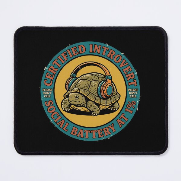 Item preview, Certified Introvert Social Battery Low Retro Badge designed and sold by DuckOddity.