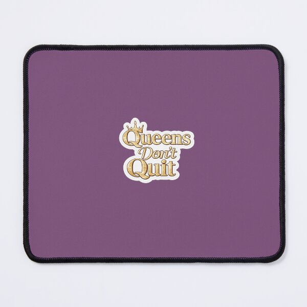 Item preview, Queens Don’t Quit Sticker | Feminine Empowerment Quote | Gold Crown Motivational Sticker designed and sold by PawsAndpetalstudio.