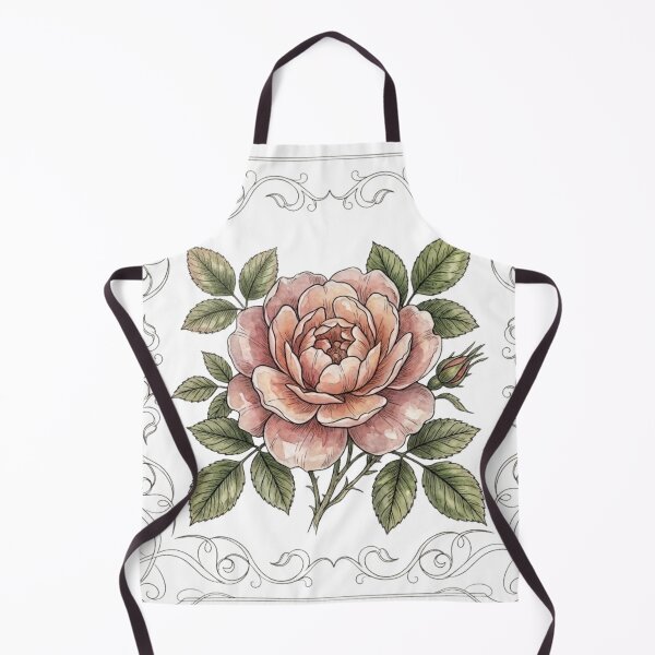 Item preview, Vintage Watercolor Wild Rose Botanical Tile designed and sold by 0Zetgest.