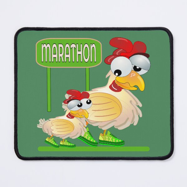 Item preview, Marathon Running Chickens designed and sold by minimalartstory.