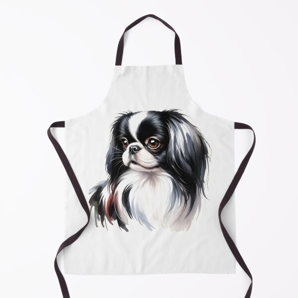 Item preview, Japanese Chin Dog Watercolor Portrait Art designed and sold by OlyvieArt.