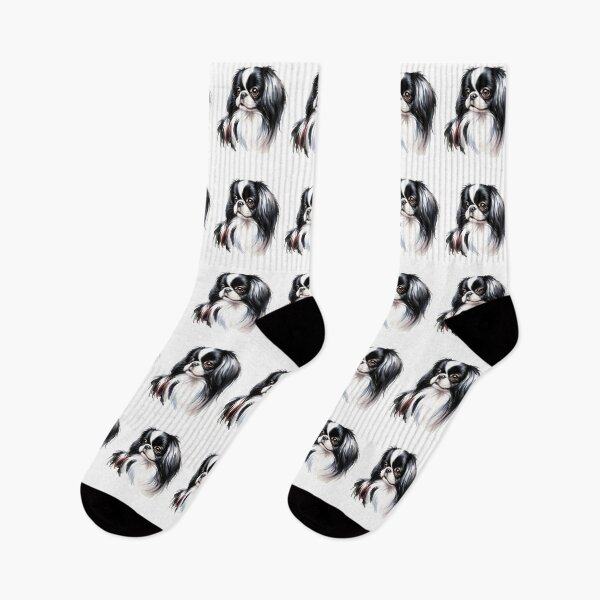 Item preview, Japanese Chin Dog Watercolor Portrait Art designed and sold by OlyvieArt.