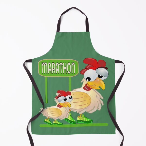 Item preview, Marathon Running Chickens designed and sold by minimalartstory.