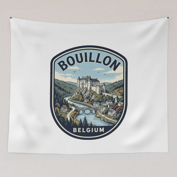 Item preview, Vintage Bouillon Belgium Castle Travel Badge designed and sold by k3rstman1.