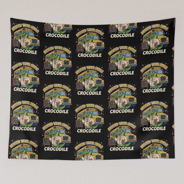 Item preview, Missed Your Smile Crocodile Teacher Back to School Humor designed and sold by Redgiant87x.