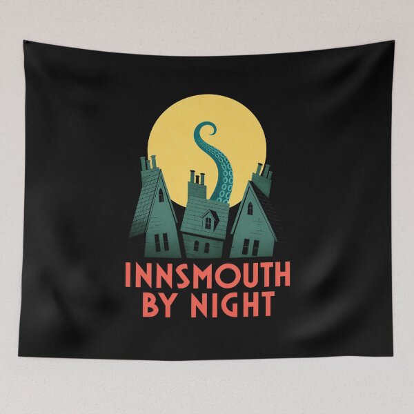 Item preview, Innsmouth by Night – Moonlit Rooftop Tentacle designed and sold by Fenay Designs.