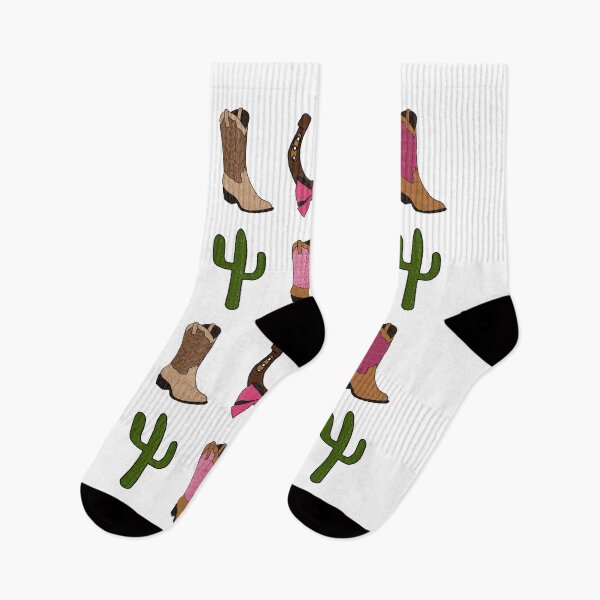 Item preview, Pink Cowgirl Western Pattern with Boots, Horseshoes and Cactus designed and sold by May23ELA.