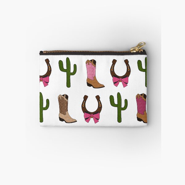 Item preview, Pink Cowgirl Western Pattern with Boots, Horseshoes and Cactus designed and sold by May23ELA.