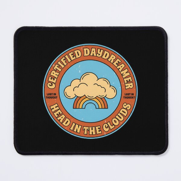 Item preview, Certified Daydreamer Head In The Clouds Vintage Badge designed and sold by DuckOddity.