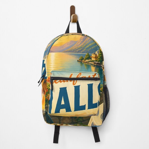 Item preview, Hallstatt, Austria: Vintage-Style Painterly Travel Poster designed and sold by LSVart.