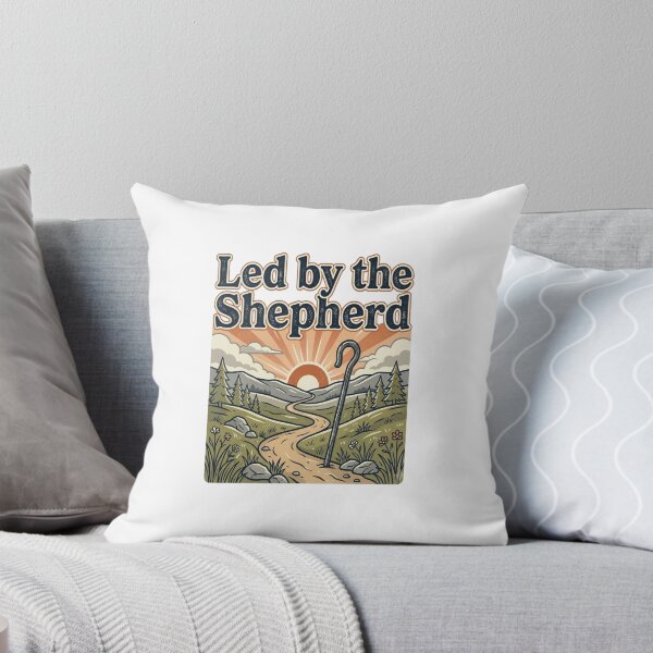 Item preview, Led by the Shepherd Vintage Christian Graphic designed and sold by DesignYouDesire.