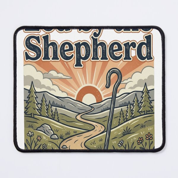 Item preview, Led by the Shepherd Vintage Christian Graphic designed and sold by DesignYouDesire.