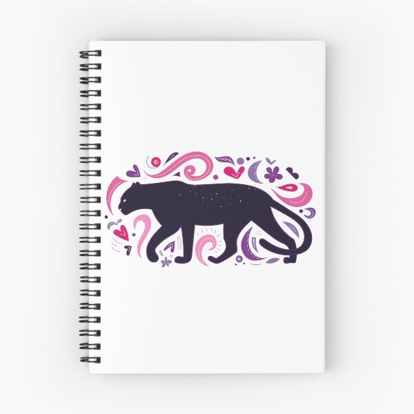 Item preview, Floral Panther in Pink and Purple — Boho Art designed and sold by RAHAPanthers.
