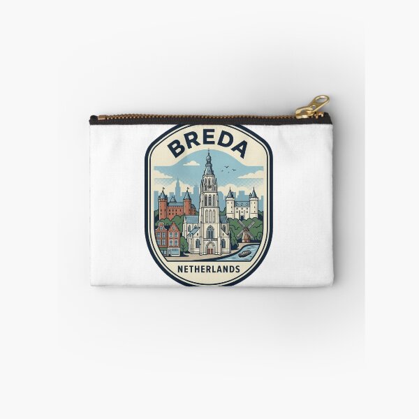 Item preview, Vintage Breda Netherlands City Skyline Travel Badge designed and sold by k3rstman1.