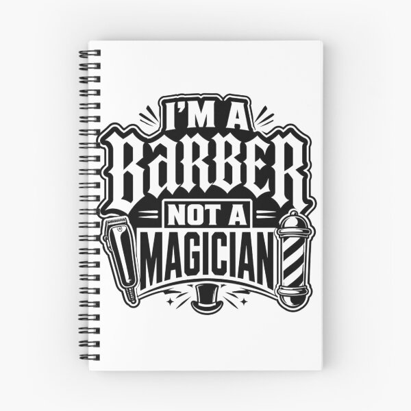 Item preview, I'm A Barber Not A Magician Funny Barber Quote Typography designed and sold by Barber MD Culture.