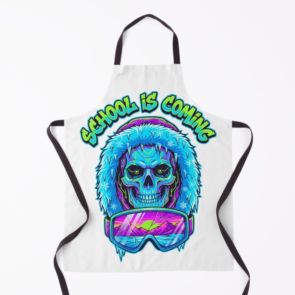 Item preview, School Is Coming Cyber Skull Winter Parka designed and sold by questark.