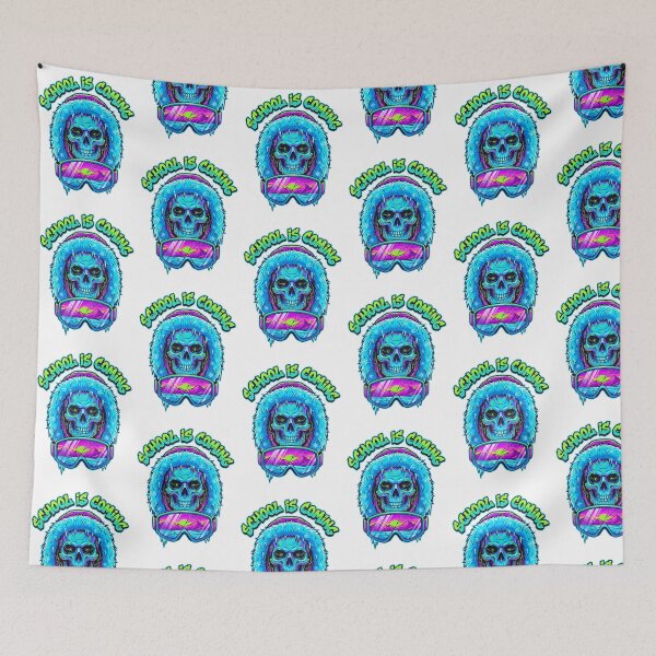 Item preview, School Is Coming Cyber Skull Winter Parka designed and sold by questark.