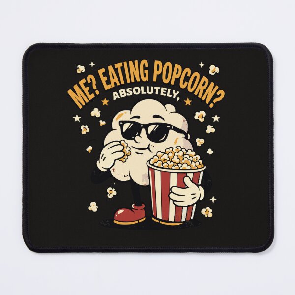 Item preview, Me Eating Popcorn Absolutely Cool Retro Cartoon Character Classic T-Shirt designed and sold by pawsome purrfect.
