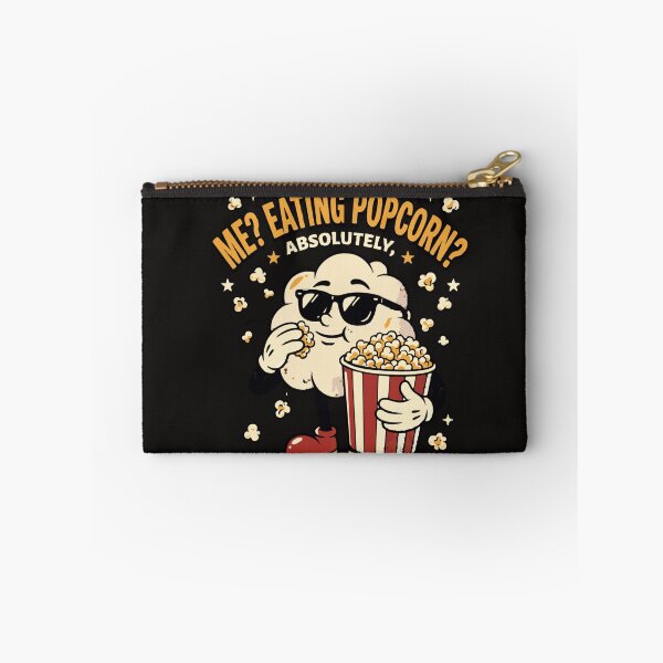 Item preview, Me Eating Popcorn Absolutely Cool Retro Cartoon Character Classic T-Shirt designed and sold by pawsome purrfect.