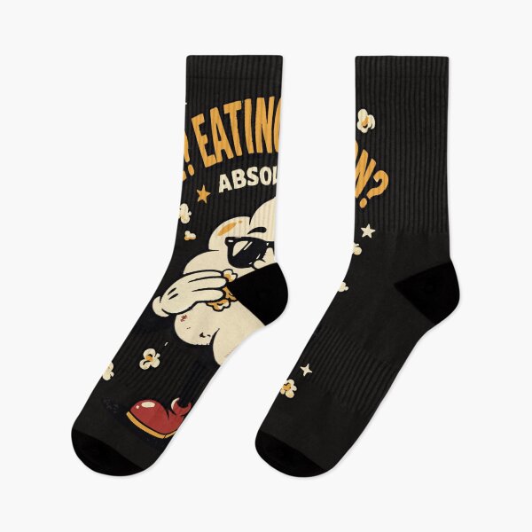 Item preview, Me Eating Popcorn Absolutely Cool Retro Cartoon Character Classic T-Shirt designed and sold by pawsome purrfect.