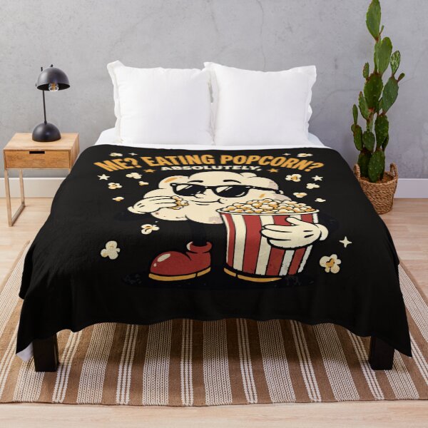 Item preview, Me Eating Popcorn Absolutely Cool Retro Cartoon Character Classic T-Shirt designed and sold by pawsome purrfect.