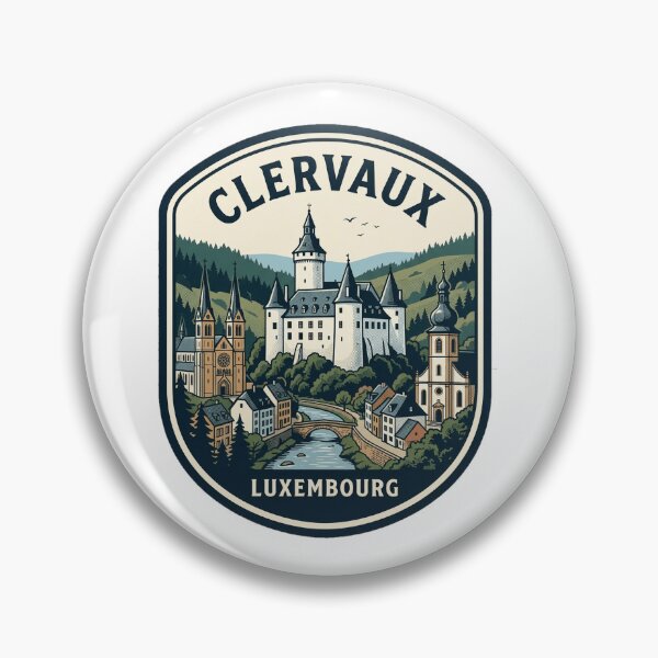 Item preview, Vintage Clervaux Luxembourg Castle Travel Badge designed and sold by k3rstman1.