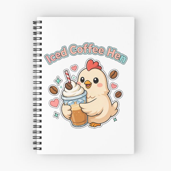 Item preview, Iced Coffee Hen Funny Coffee lover kawai Hen designed and sold by J-Style-Design.