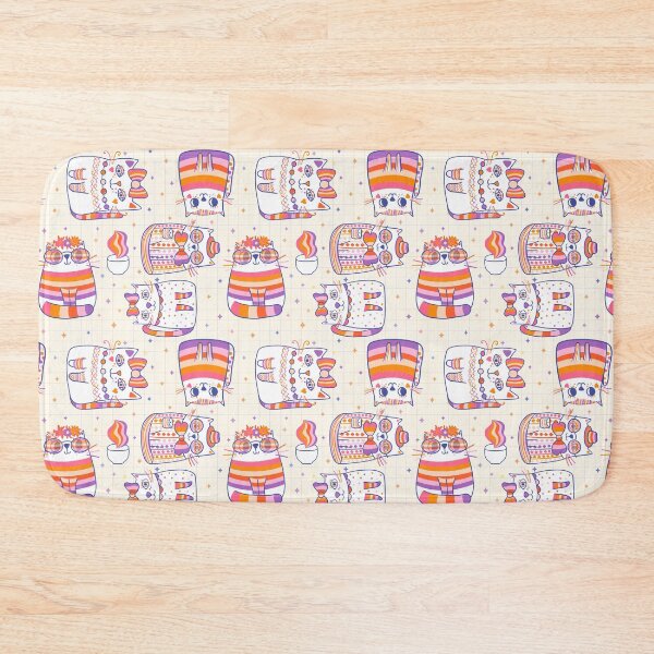 Item preview, Cute doodle hand drawn cats colorful kawaii animal designed and sold by Pravokrugulnik.