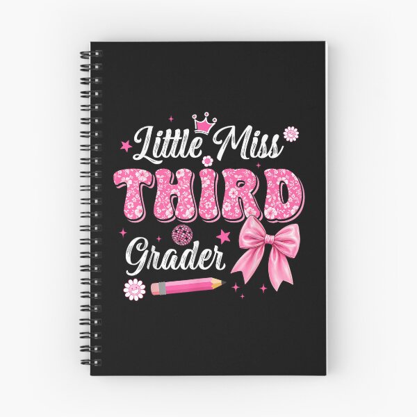Item preview, Cute Little Miss Third Grader Pink Bow Floral Back To School designed and sold by Taniyah Gomes.