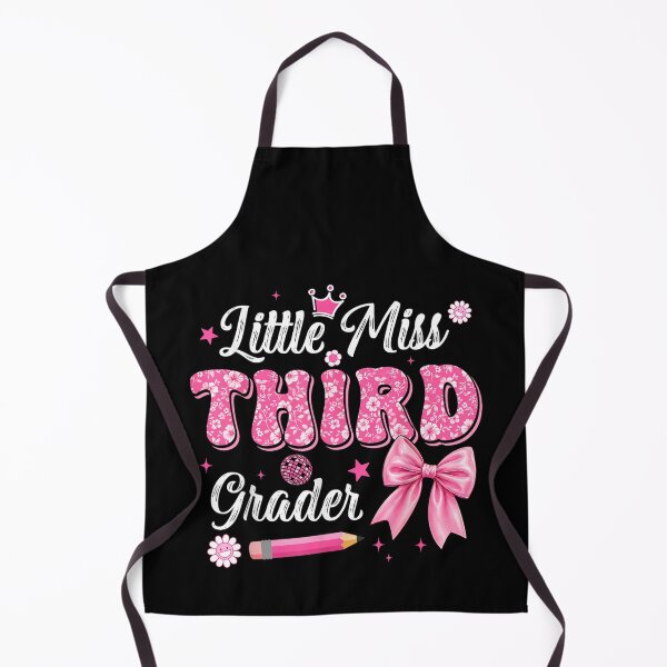 Item preview, Cute Little Miss Third Grader Pink Bow Floral Back To School designed and sold by Taniyah Gomes.