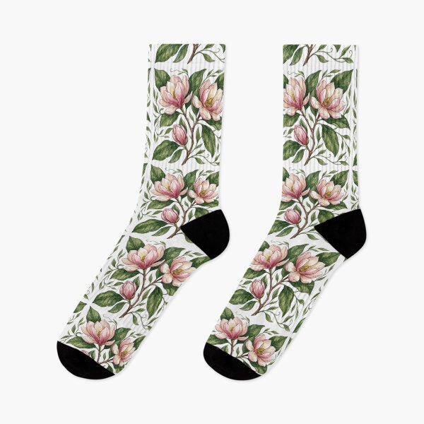 Item preview, Elegant Watercolor Pink Magnolia Floral Tile designed and sold by 0Zetgest.