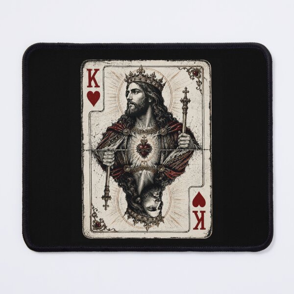 Item preview, Jesus King of Hearts Religious Christian designed and sold by borutawear.