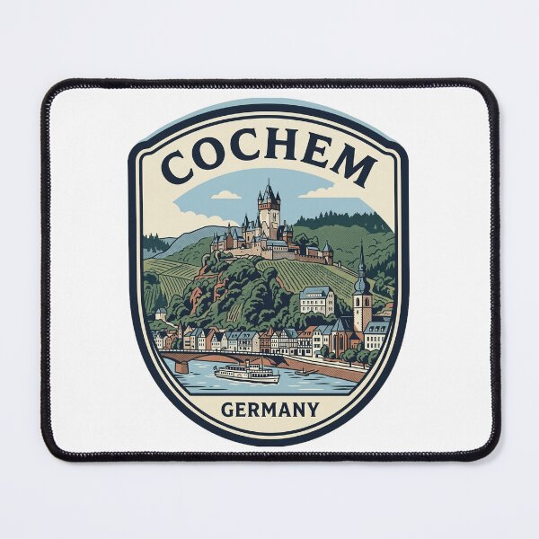 Item preview, Cochem Germany Reichsburg Castle Vintage Travel Emblem designed and sold by k3rstman1.