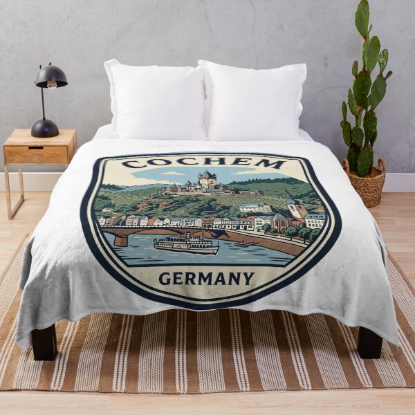 Item preview, Cochem Germany Reichsburg Castle Vintage Travel Emblem designed and sold by k3rstman1.