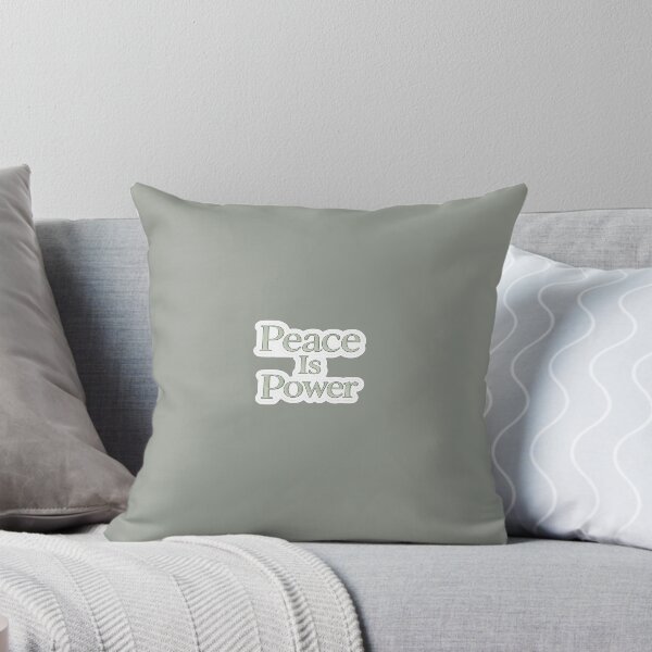Item preview, Peace Is Power Sticker | Feminine Self Love & Inner Peace Quote | Sage Green Minimalist Sticker designed and sold by PawsAndpetalstudio.