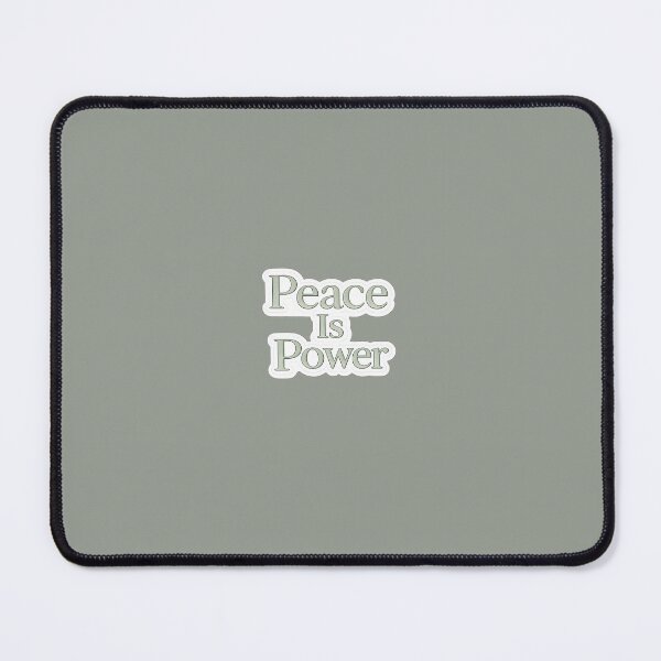 Item preview, Peace Is Power Sticker | Feminine Self Love & Inner Peace Quote | Sage Green Minimalist Sticker designed and sold by PawsAndpetalstudio.