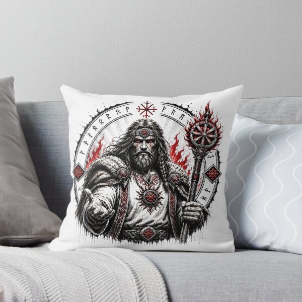 Item preview, Odin the Warbringer | Norse Viking God | Red Rune Warrior designed and sold by Bizon2910.