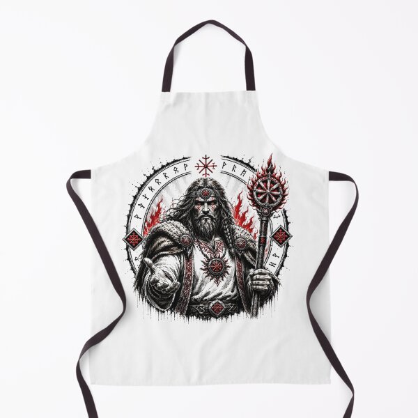 Item preview, Odin the Warbringer | Norse Viking God | Red Rune Warrior designed and sold by Bizon2910.