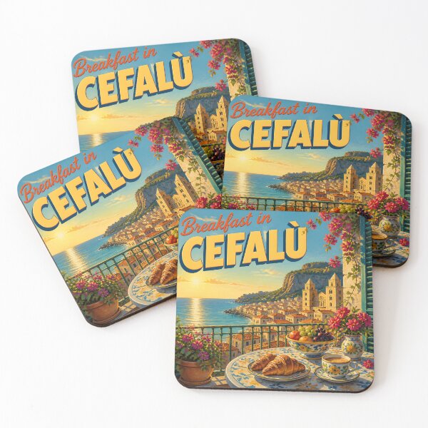 Item preview, Cefalu, Sicily: Scenic-Style Travel Poster designed and sold by LSVart.