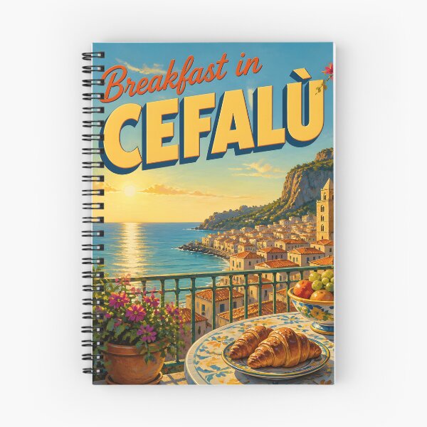Item preview, Cefalu, Sicily: Scenic-Style Travel Poster designed and sold by LSVart.