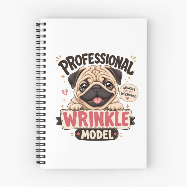 Item preview, Professional Wrinkle Model Pug Dog Dad Funny Kawaii T-Shirt designed and sold by Ashley critters.