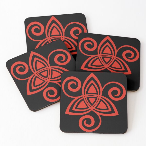 Item preview, Red Celtic flower designed and sold by Lagueny.