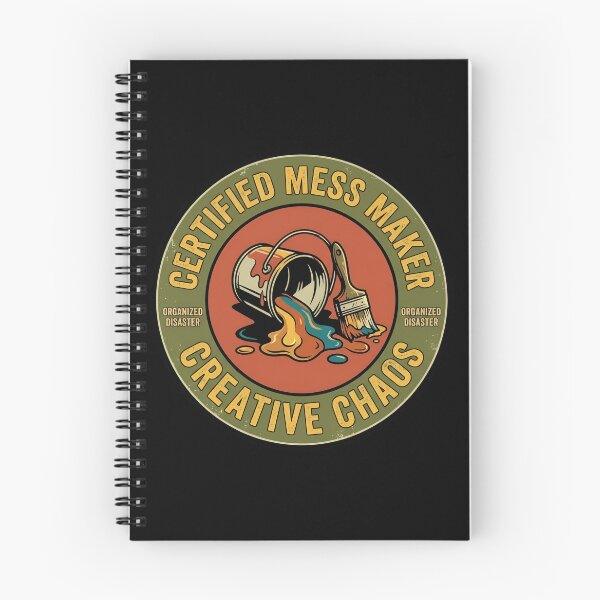 Item preview, Certified Mess Maker Creative Chaos Vintage Badge designed and sold by DuckOddity.