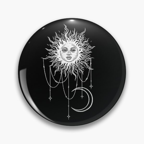 Item preview, Vintage Mystical Celestial Sun Crescent Moon Astrology Sacred Geometry Aesthetic Art designed and sold by Taniyah Gomes.