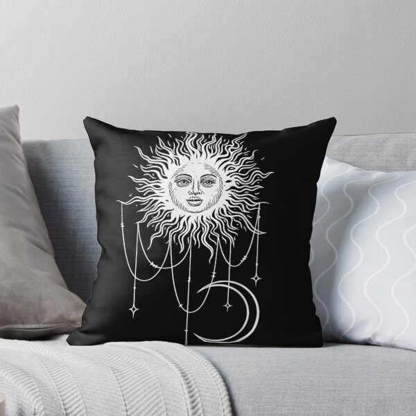 Item preview, Vintage Mystical Celestial Sun Crescent Moon Astrology Sacred Geometry Aesthetic Art designed and sold by Taniyah Gomes.