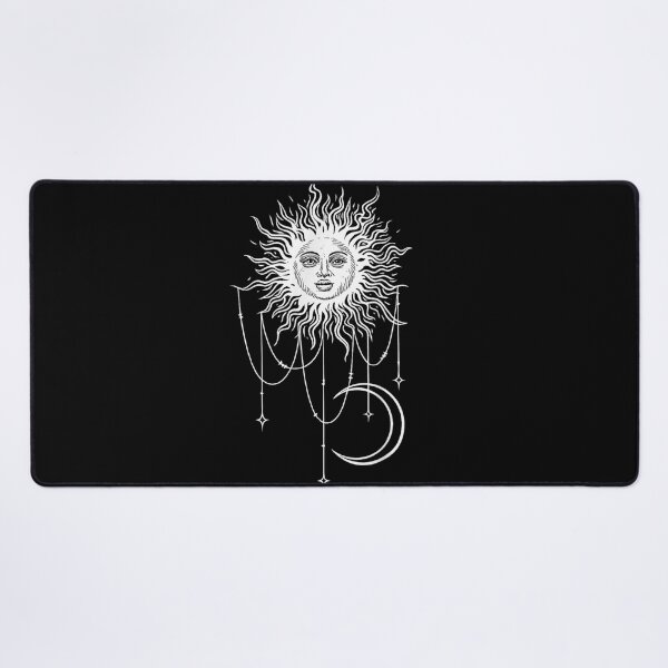 Item preview, Vintage Mystical Celestial Sun Crescent Moon Astrology Sacred Geometry Aesthetic Art designed and sold by Taniyah Gomes.
