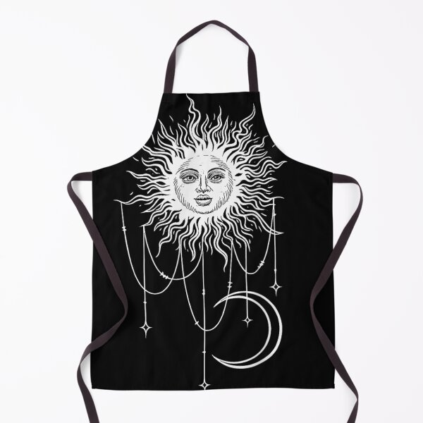 Item preview, Vintage Mystical Celestial Sun Crescent Moon Astrology Sacred Geometry Aesthetic Art designed and sold by Taniyah Gomes.