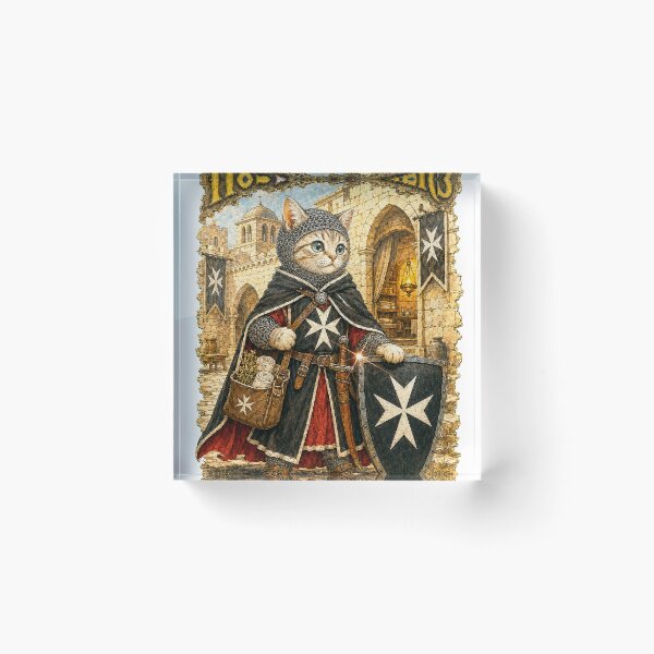 Item preview, The Cat Knight of the Hospitallers  designed and sold by FULLCOLOR2099.